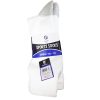 Mens Socks Crew 3pk 10-13 White-wholesale Mens Socks Crew 3pk 10-13 White-wholesale