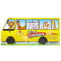Forrelli Animal Crakers 4oz School Bus-wholesale