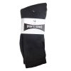 Mens Socks Crew 3pk 9-11 Black-wholesale