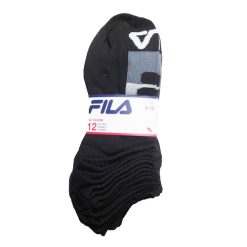 Mens No Show Socks 12pk 6-12 Black-wholesale