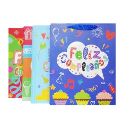 Gift Bags Feliz Cumpleaños Md Asst-wholesale