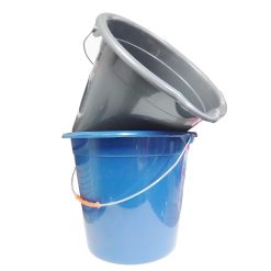 Bucket Plastic 9in Metal Handle Asst Cl-wholesale