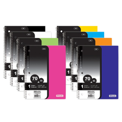 Notebook 1 Subj 70ct W-R Spiral Asst-wholesale