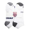 Mens Ankle Socks 6pk 10-13-wholesale