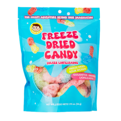 J.B freeze Dried Candy 1.95oz Sour Worms-wholesale