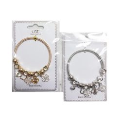 Bracelet W-Charms Gold & Silver-wholesale