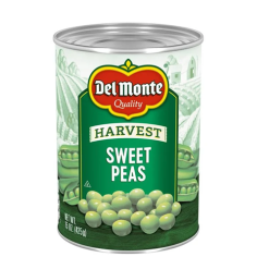 Del Monte Harvest Sweet Peas 15oz-wholesale