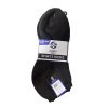 Socks Low Cut 3pk 9-11 Black-wholesale