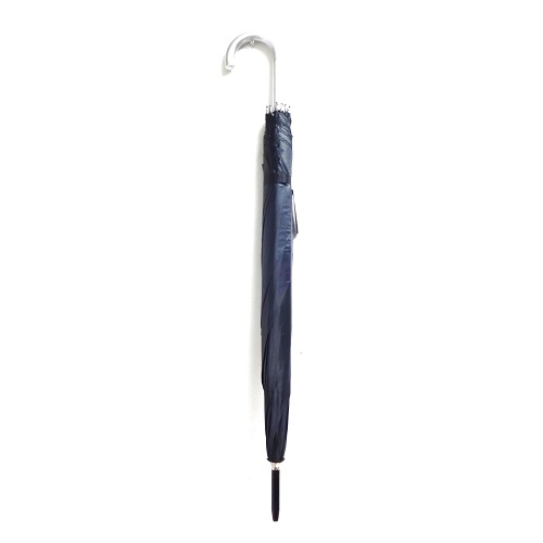 Umbrella Black W-Silver Handle-wholesale Umbrella Black W-Silver Handle-wholesale