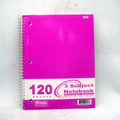 Notebook 3 Subj 120ct C-R Spiral Asst