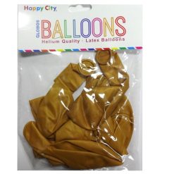 Balloons Latex 10pc Gold-wholesale