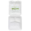 Three Leaf Container 3-Compart 50ct 8X8-wholesale