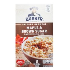 Quaker Instant Oatmeal 8ct Maple & Brwn-wholesale