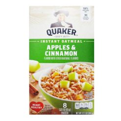 Quaker Instant Oatmeal 8ct Apple & Cinna-wholesale