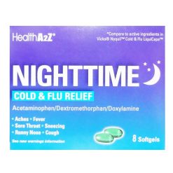 Health A2z Nighttime 325mg 8ct Cold & Fl-wholesale
