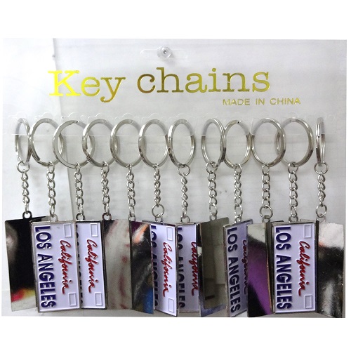 Key Chain Plate LOS ANGELES-wholesale Key Chain Plate LOS ANGELES-wholesale