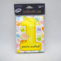 Invitation Cards 8ct 1st Year W-Envelop-wholesale