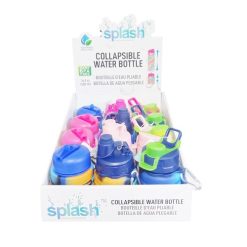 Water Bottle Collapsible 16.9oz Asst Clr-wholesale