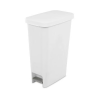 Sterilite Wastebasket 11gl White Stepon-wholesale