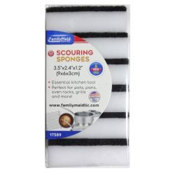 Scouring Sponges 6pk 3.5X1.2in Gr& Wht-wholesale