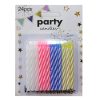 Party Birthday Candles 24ct Asst Clrs-wholesale Party Birthday Candles 24ct Asst Clrs-wholesale