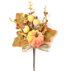 Harvest Bouquet W-Pumpkin Plastic 27cm-wholesale