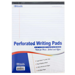 Perforated Note Pads 1pk 8.5X11.75in-wholesale