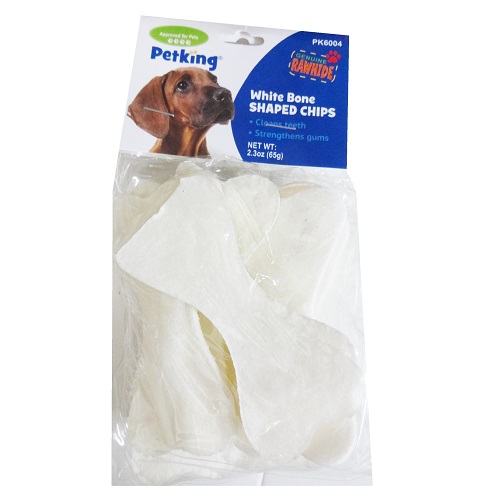 Pet White Bone Shaped Chips 2.3oz-wholesale Pet White Bone Shaped Chips 2.3oz-wholesale