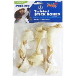 Pet Twisted Stick Bones 3pc 1.58oz-wholesale