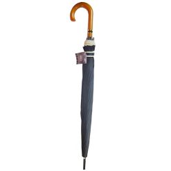 Umbrella Black Wooden J-Handle 26in-wholesale