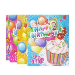 Gift Bags 3D Happy Birthday MD Asst-wholesale
