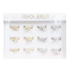 Fashion Rings Set 3pc Silver & Gold-wholesale