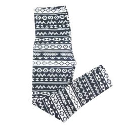Leggings One Size Print Wht & Blk-wholesale