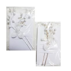 Hair Metal Pin W-Flower Asst Clrs-wholesale