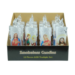 Candle Flameless LED 7in Religious-wholesale