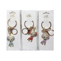 Keychain Dog Charm Gold-wholesale