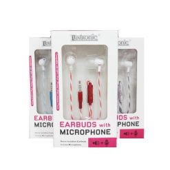 Earbuds W-Microphone Asst Clrs-wholesale