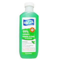 Wish Rubbing Alcohol 99% 12oz-wholesale