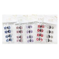 Hair Clips Mini 4pc Asst Clrs-wholesale