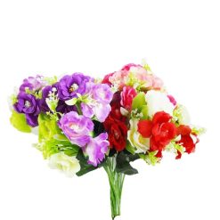 Rose Bouquet 10 Heads Asst Clrs-wholesale