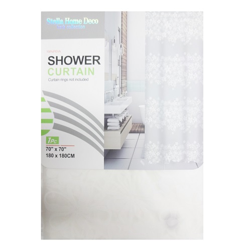 Shower Curtain 70 X 70 White Flower-wholesale Shower Curtain 70 X 70 White Flower-wholesale