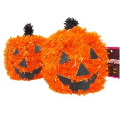 Halloween Tinsel Pumpkin 4in-wholesale