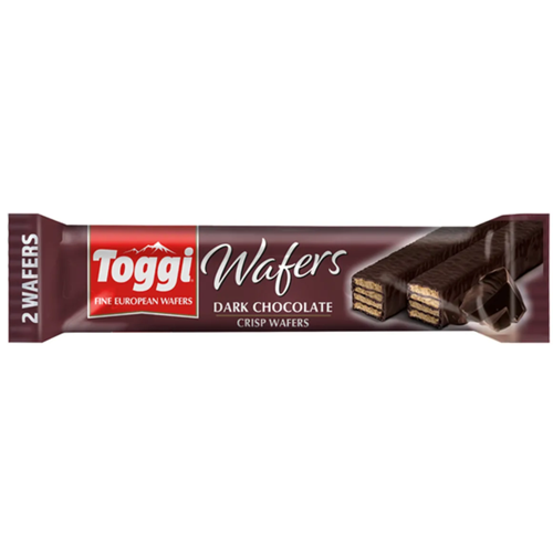 Toggi Wafers Dark Choco 1.75oz-wholesale Toggi Wafers Dark Choco 1.75oz-wholesale