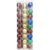 X-Mas Ball Ornaments 9pc 2in Asst Clrs-wholesale
