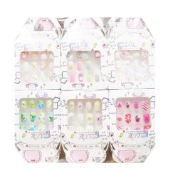 Pre-Glued Nails 12ct Kids Asst-wholesale