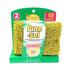 Pine-Sol Scouring Pad 2pk Metallic-wholesale