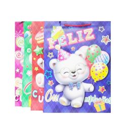 Gift Bags Feliz Cumpleaños Lg Asst-wholesale