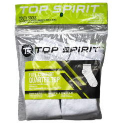 TS Socks Quarter Top 5pk 6-8.5 White-wholesale