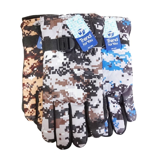 Mens Winter Gloves Camouflage Asst-wholesale