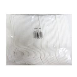 Axxion Fork Plastic 100ct White-wholesale